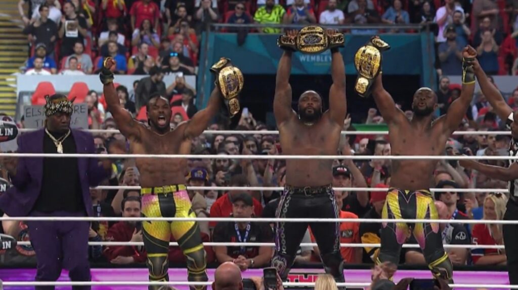 Austin Creed & Kofi Debut As New Level, Win Gold With Swerve Strickland At AEW All In - Wrestling Inc.