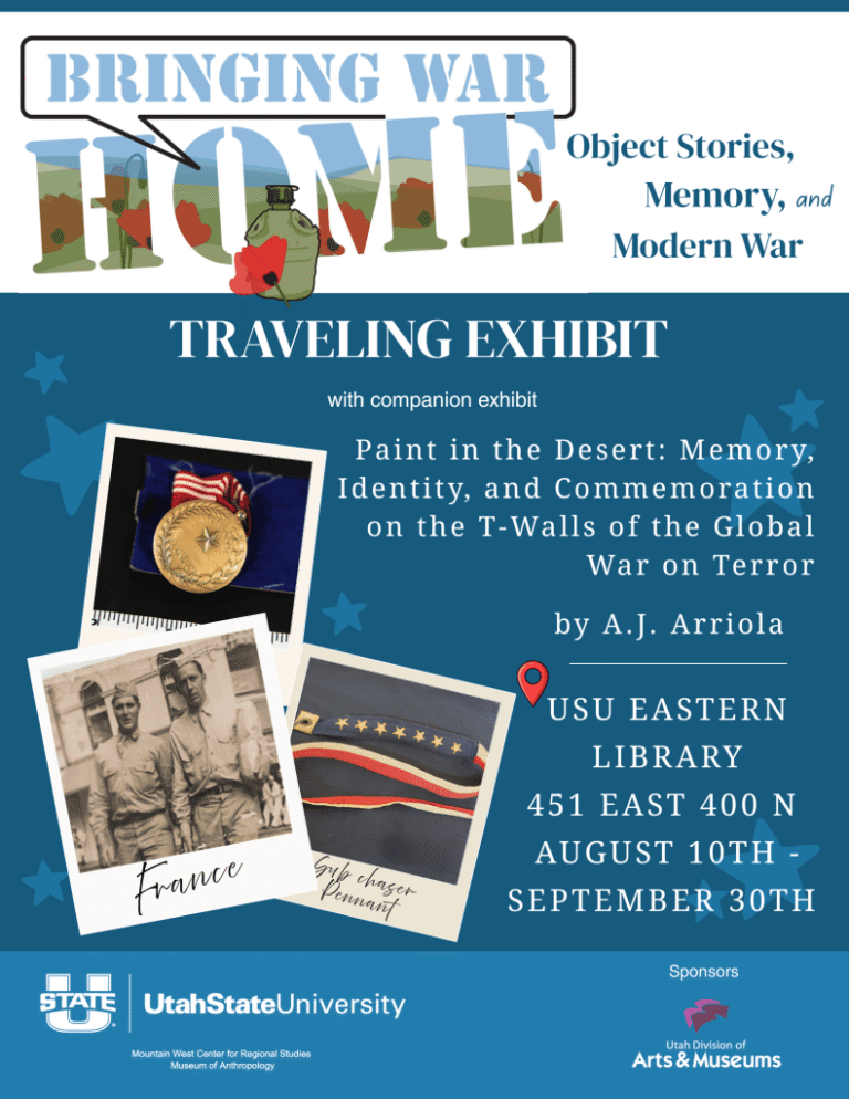“Bringing War Home” and “Paint the Desert” Traveling Exhibits on Display at the USU Eastern Library & Learning Commons - Castle Country Radio
