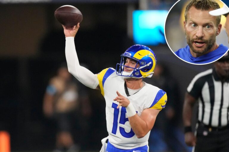Rams’ backup QB competition may be over after telling move by Sean McVay - New York Post