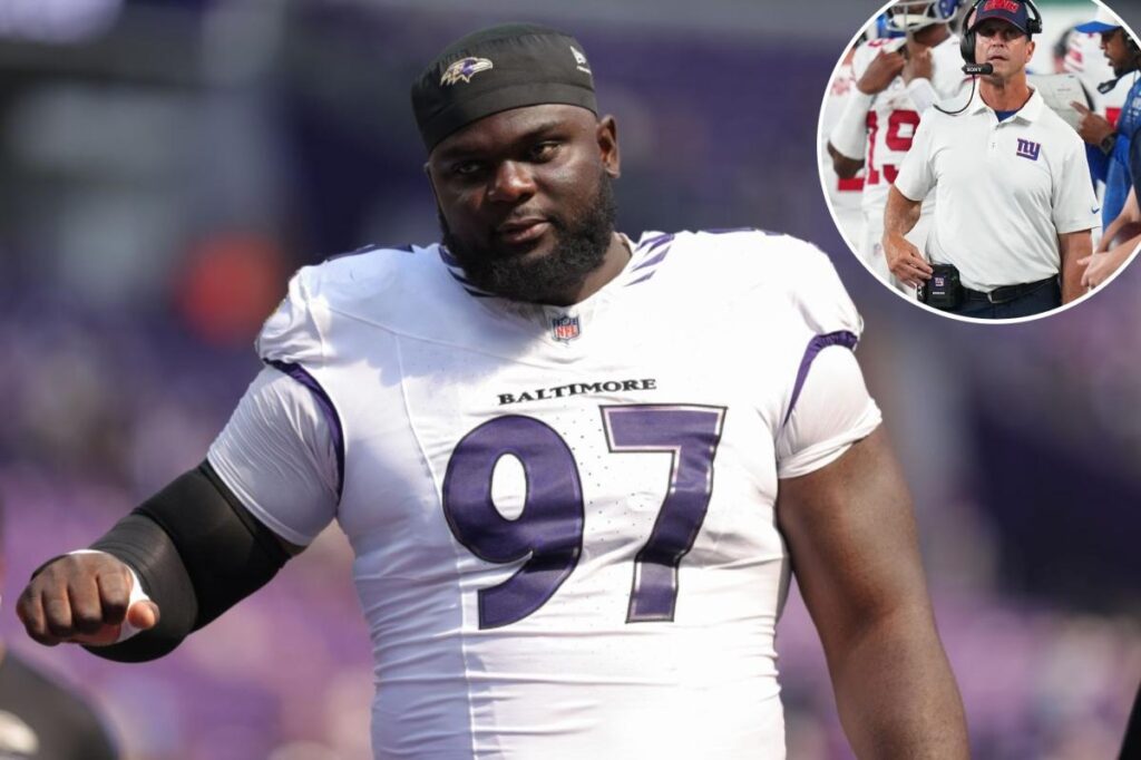 Giants beef up defensive line by trading for Ravens’ C.J. Okoye in John Harbaugh reunion - New York Post