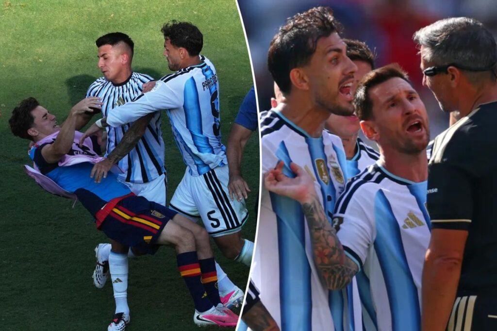 Argentina-Spain brawl at World Cup final results in 22 games banned, $270,000 in fines - New York Post