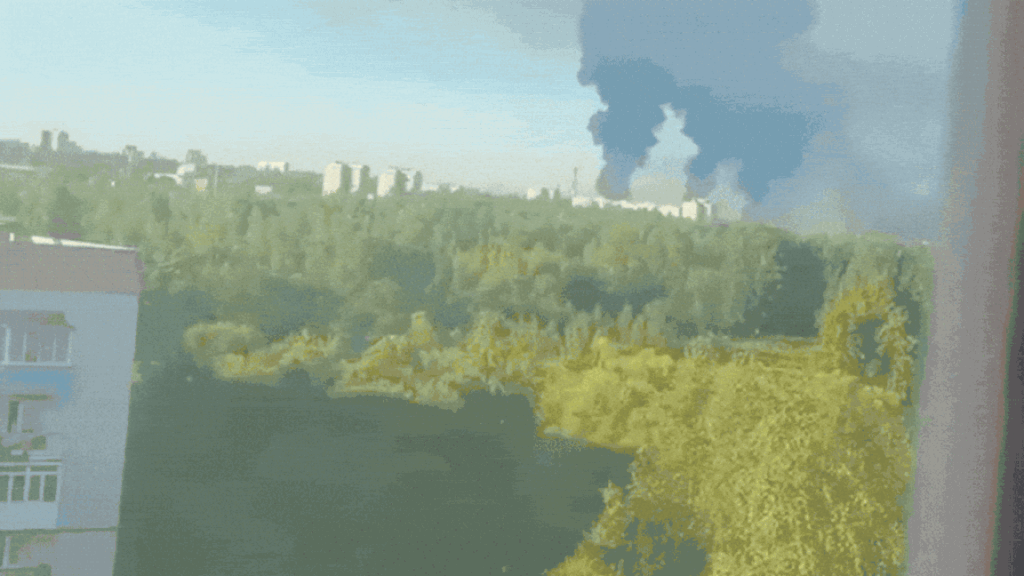 Watch: Smoke engulfs Russian city after Ukraine targets two oil refineries in long-range attacks - The Times of India