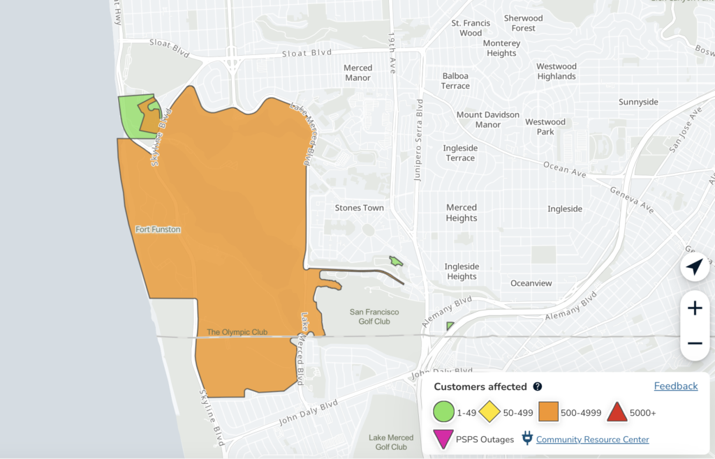 PG&E outage wipes out power for 5,000 customers from Outer Sunset to Daly City - sfchronicle.com