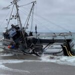 Massive fishing boat runs aground at popular beach with 1,000 gallons of diesel on board - Fox News