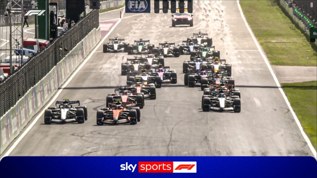 Dutch Grand Prix: Kimi Antonelli snatches lead from Lando Norris on race restart! - Sky Sports
