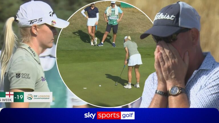PIF London Championship: Charley Hull four putts the 17th moments after taking the lead! - Sky Sports