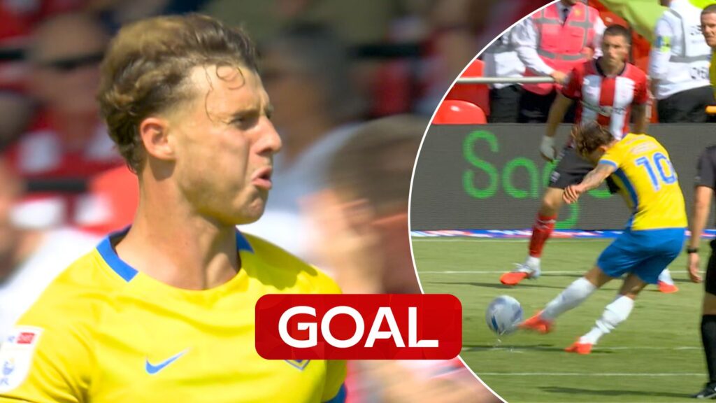 Adrian Segecic scores stunning free-kick for Portsmouth against Lincoln City - Sky Sports