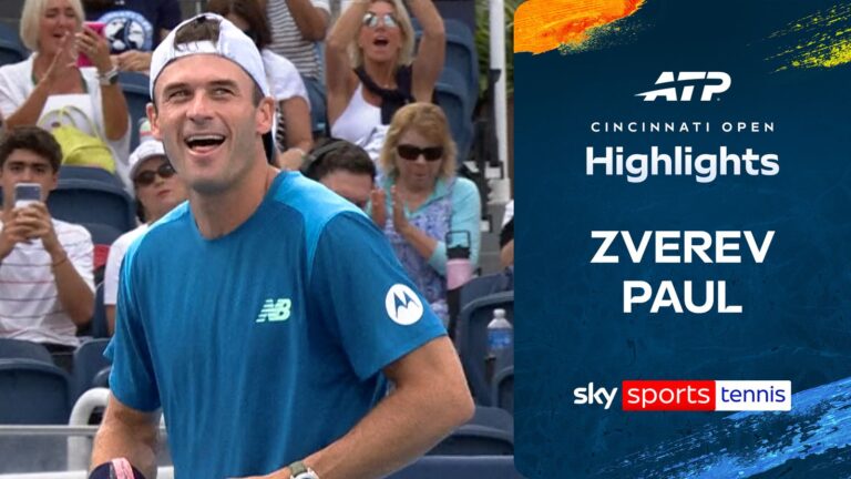 Alexander Zverev vs Tommy Paul | Cincinnati Open Highlights - Sky Sports