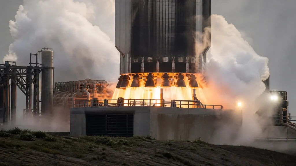 SpaceX tests all 33 Super Heavy engines ahead of Flight 14 - UA.NEWS