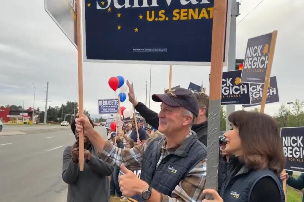 Republican U.S. Sen. Dan Sullivan encourages voters to turn out on election day - AP News