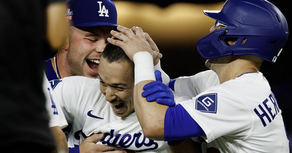 Tommy Edman’s walk-off heroics power Dodgers past Pirates in extras - Los Angeles Times