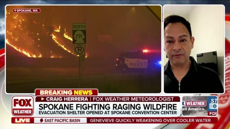 Meteorologist Craig Herrara talks about explosive wildfires in Spokane, Washington - FOX Weather