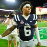 Trinidad Chambliss' Girlfriend Alina Glows in Brown Dress Before Ole Miss-LSU Game - Sports Illustrated