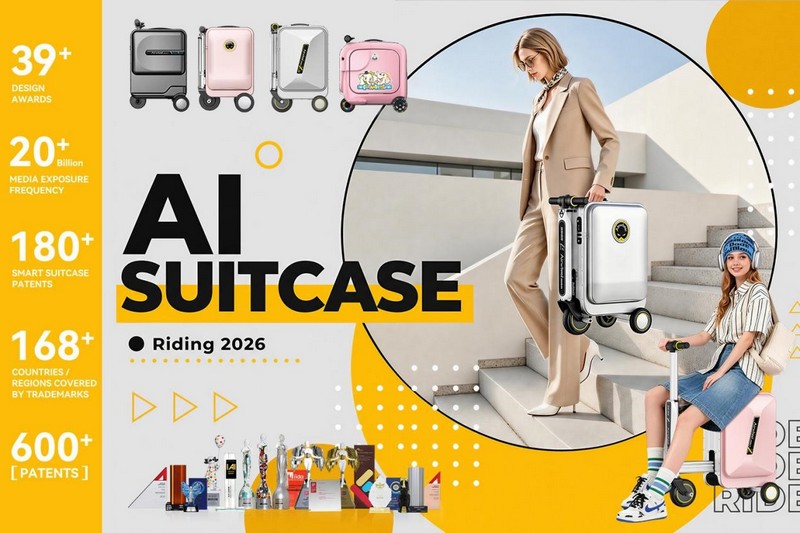 Airwheel Robot Cabin Suitcase Launched– World’s First Full-Smart Luxury 20inch Electric Carry-on Hand Rideable AI Wheel Luggage - markets.businessinsider.com