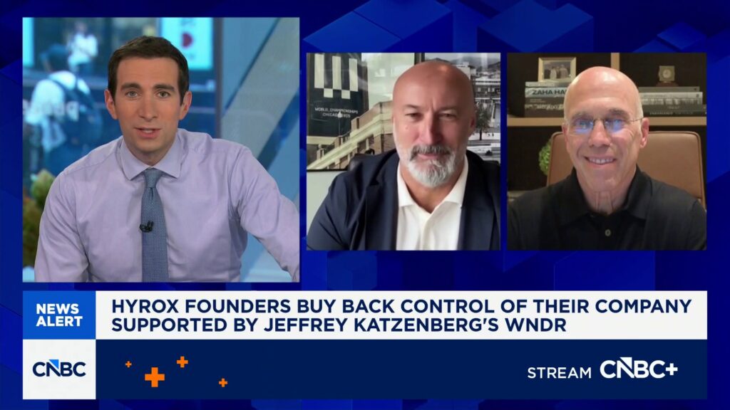 Hyrox founders buy back control of their company supported by Katzenberg's WndrCo. - cnbc.com