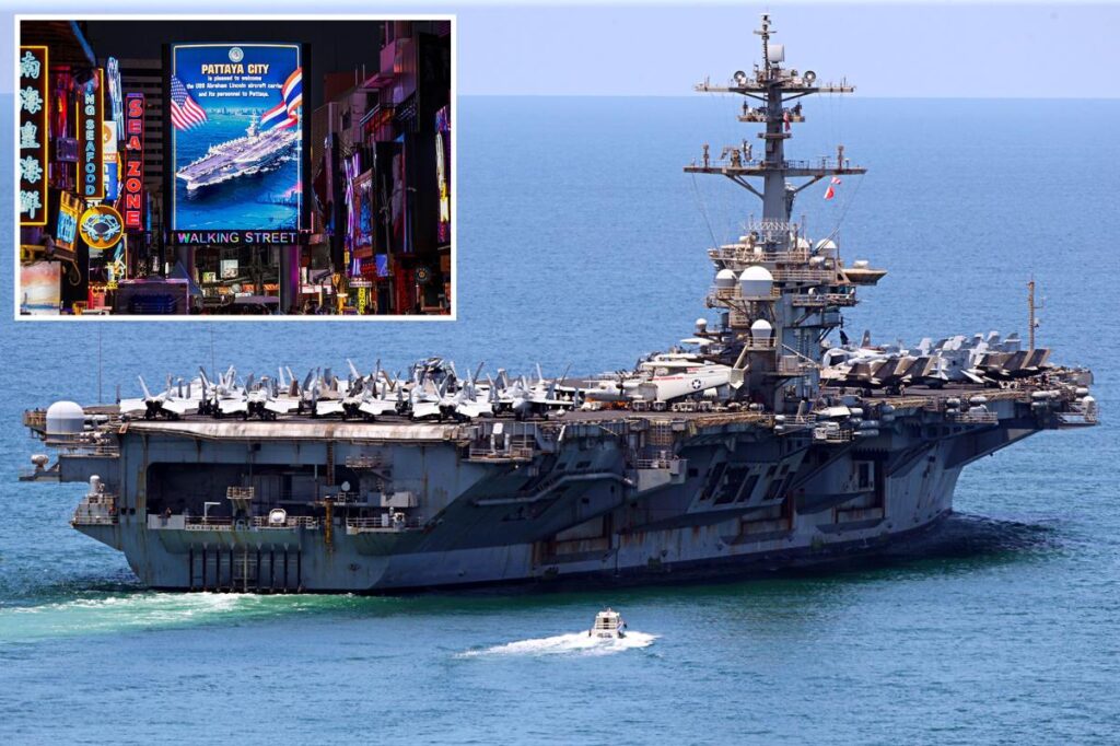 USS Abraham Lincoln heading home to America after five ‘incredible’ days in Thailand - nypost.com