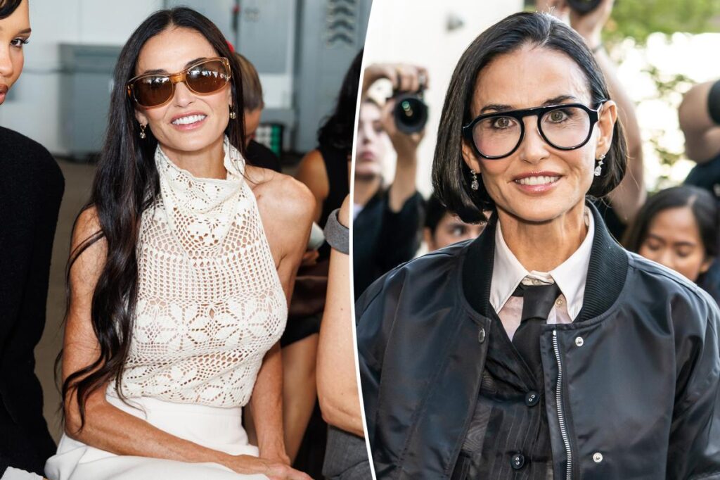 Demi Moore steps out with new short hair look during New York Fashion Week - Page Six