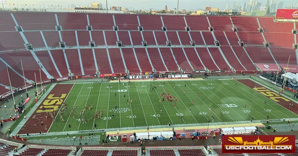 WATCH: From the Coliseum, USC vs. Louisiana pregame warmups and the Trojan Marching Band - 247Sports