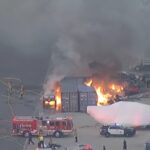 Chatsworth helicopter crash: KNBC news helicopter crash in Los Angeles, California leaves 3 dead near site of fatal bus crash - ABC7 Bay Area