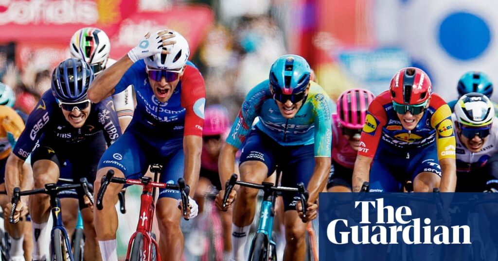 Vuelta a España: tearful Tronchon claims surprise stage victory in chaotic finish - The Guardian