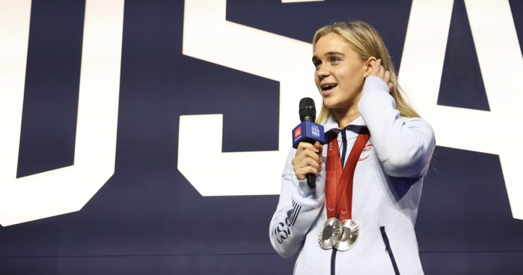 This Paralympian has two goals: Win medals and give away $500,000 to her teammates - NBC News