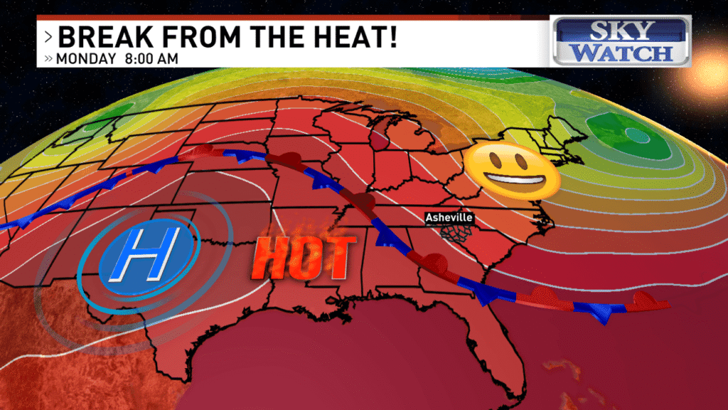 Western North Carolina gets a break from the heat Labor Day - WLOS