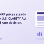 Bitcoin and XRP prices steady ahead of key U.S. CLARITY Act vote and Fed rate decision. - Pluang