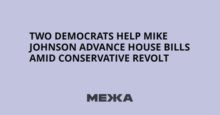 Two Democrats Help Mike Johnson Advance House Bills Amid Conservative Revolt - Межа. Новини України.