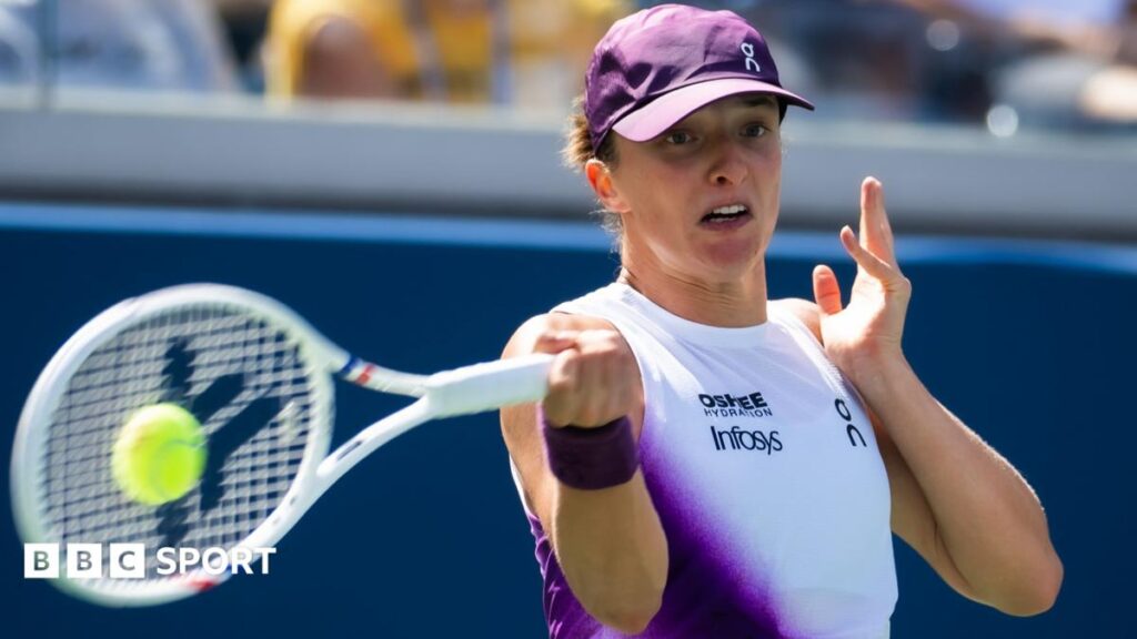 US Open 2026 LIVE: Iga Swiatek vs Marie Bouzkova, Zheng Qinwen wins - scores, radio & live text updates - BBC