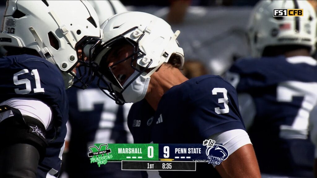 Rocco Becht finds Koby Howard for a 42-yard TD, extending Penn State's lead over Marshall - FOX Sports