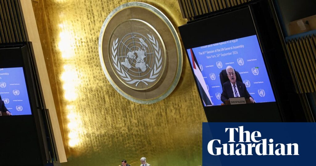 Abbas condemns Israel’s ‘malicious colonial plan’ ahead of Netanyahu UN speech - The Guardian