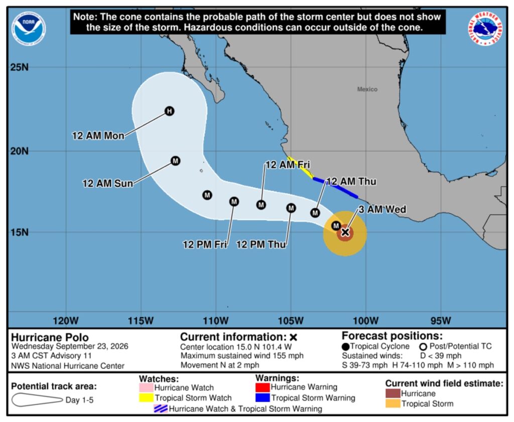 Hurricane Polo grows near Mexico, but could the storm impact Ohio weather? - AOL.com