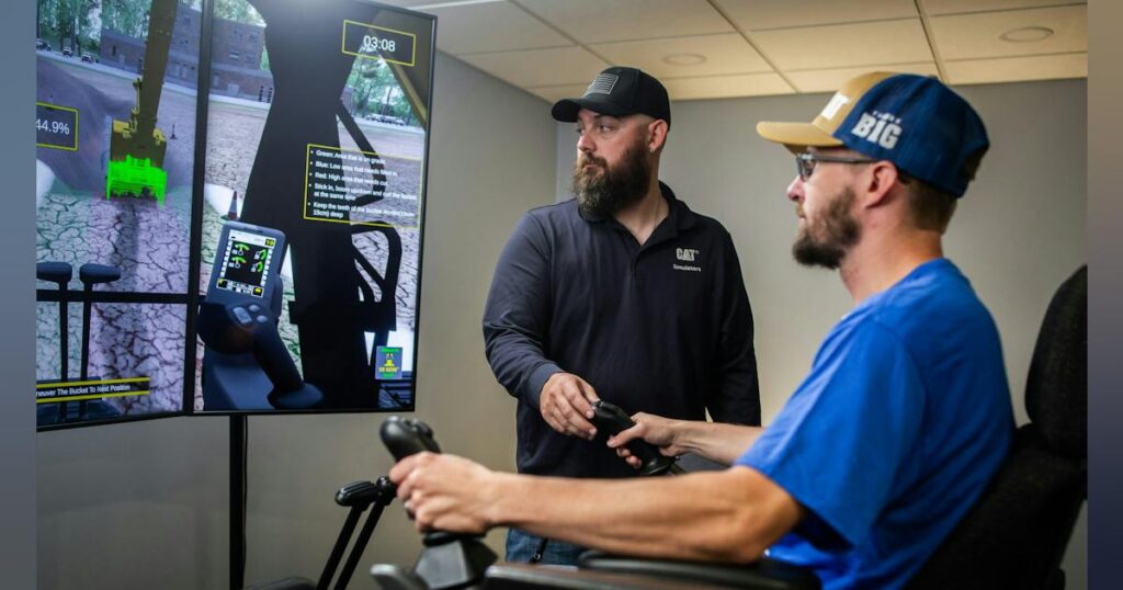 Cat Adds Water, Gas, and Electric Utility Training to Its Excavator Simulators - constructionequipment.com
