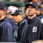 Former Tigers teammates Max Scherzer (left) and Justin Verlander are ninth and eighth, respectively on the list of career strikeouts. Verlander's final start is Saturday. - Tulsa World