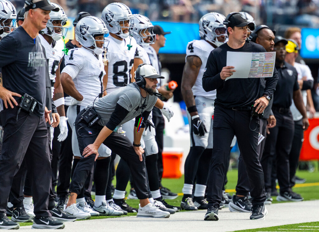 Raiders Coach, QB speaks after win over Los Angeles Chargers - Las Vegas Review-Journal