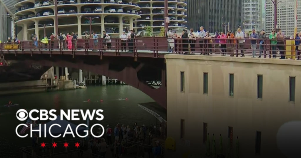 Chicago River Swim canceled due to weather concerns - CBS News