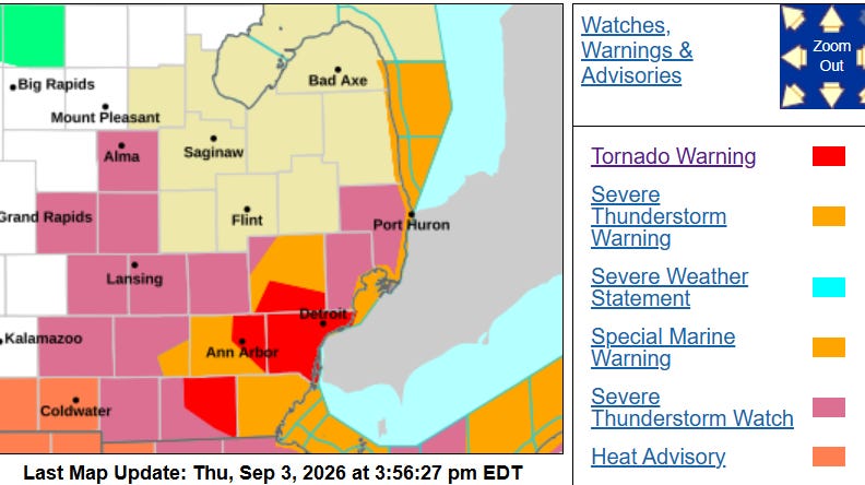 Tornado warnings issued as storms move through metro Detroit - Detroit Free Press