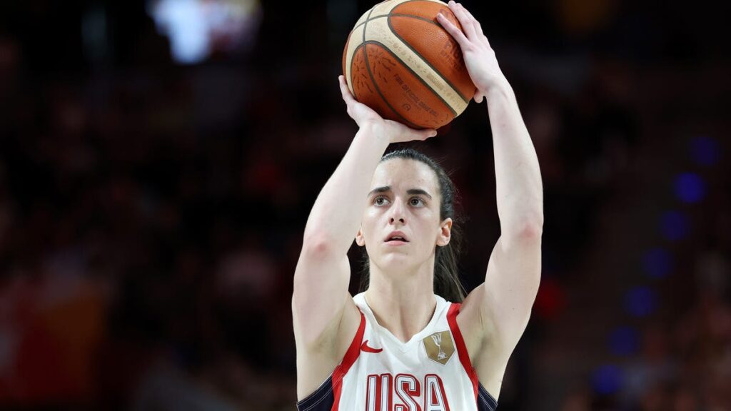 This Caitlin Clark and 7-foot-3 Ziyu Zhang FIBA World Cup photo belongs in the Louvre - USA Today