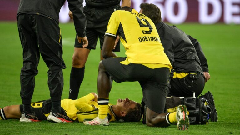 Borussia Dortmund prospect Konstantinos Karetsas stretchered off - USA Today