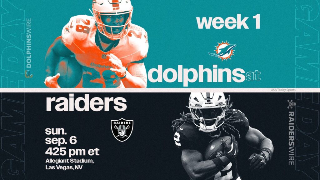 How to watch Raiders vs Dolphins Week 1 NFL game today - Raiders Wire