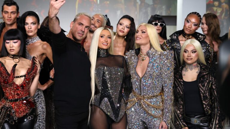 Paris Hilton stuns in sparkling look to close The Blonds anniversary show - USA Today