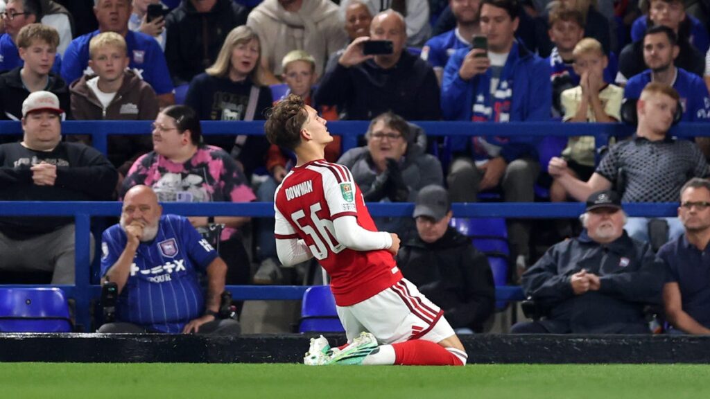Arsenal 16-year-old Max Dowman scores brilliant double at Ipswich Town - USA Today