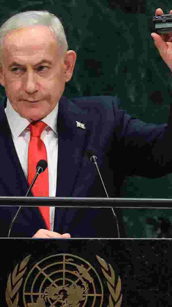 Netanyahu references exploding beeper attack in speech at UN - USA Today