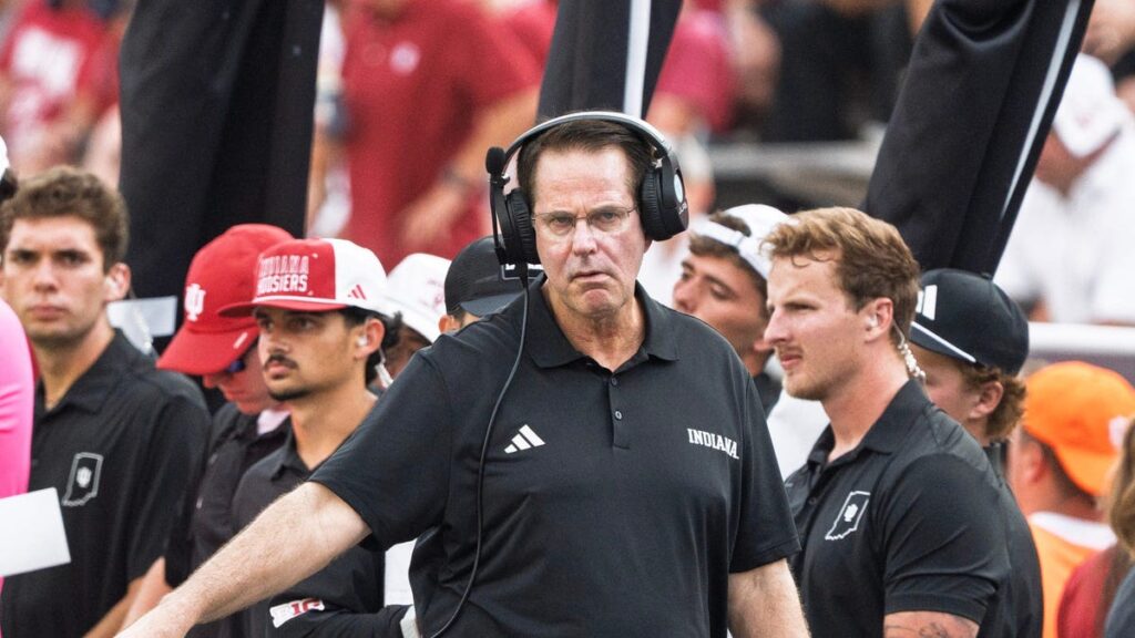 Curt Cignetti loses temper before a single snap in Indiana-Northwestern game - USA Today