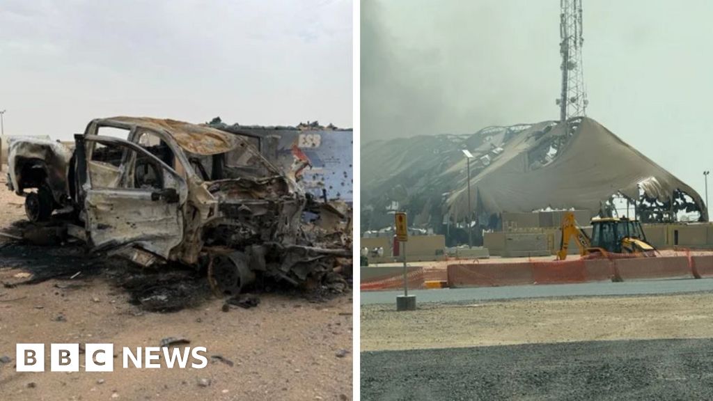 Photos show widespread damage at US sites from Iranian attacks - BBC