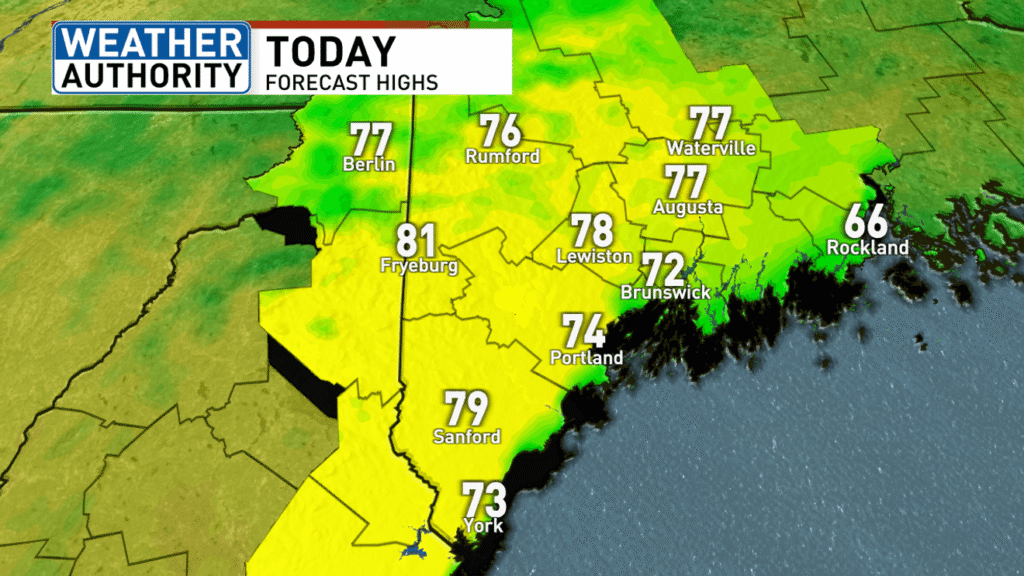 Warm and dry Wednesday ahead of chances for drizzle, rain on Thursday in Maine - WGME