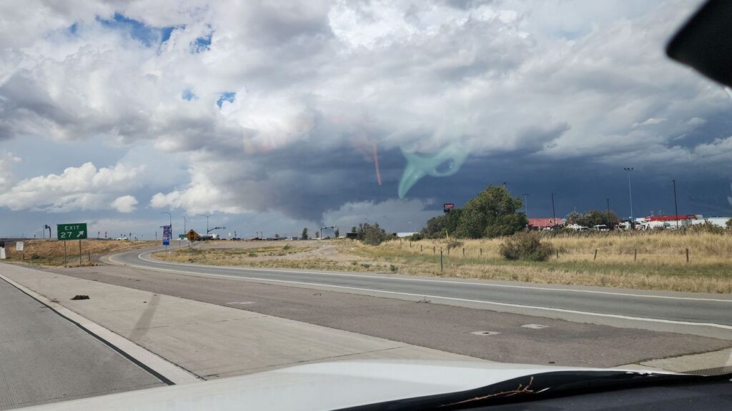 PHOTOS: Funnel cloud spotted over northern Davis County amid tornado warning - KMYU
