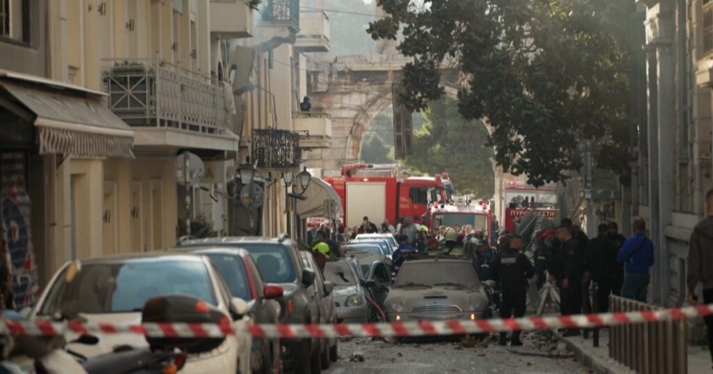 An explosion near the Acropolis in Greece injures at least three people - NBC News