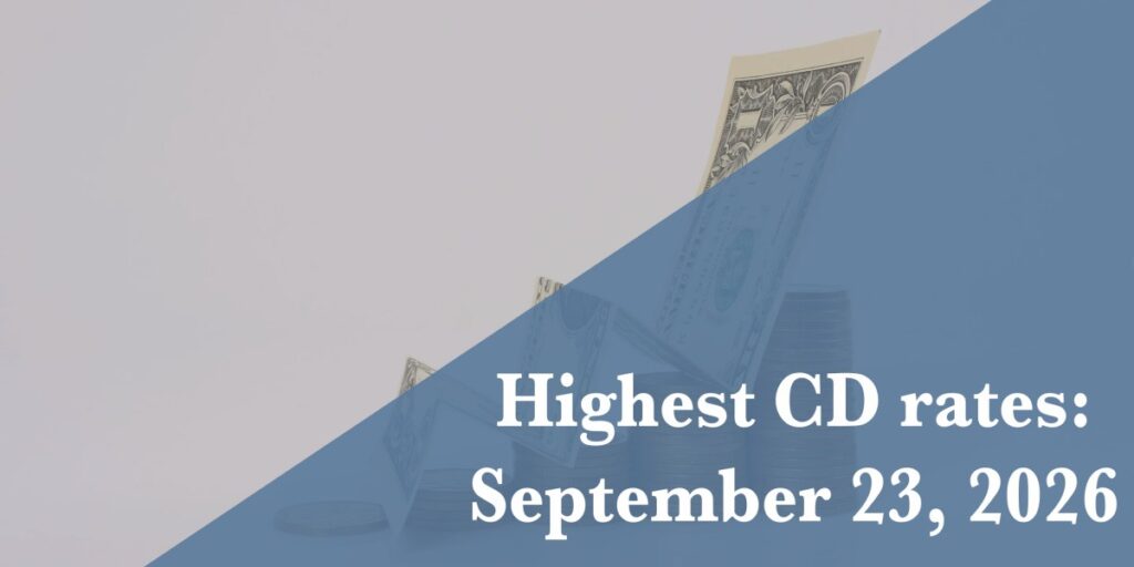 Top CD rates today, Sept. 23, 2026: Lock in up to up to 4.95% - Fortune