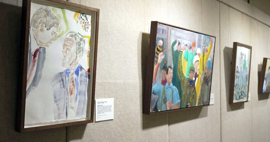 Ex-president Bush remembers 9/11 through exhibit of his art - CTV News